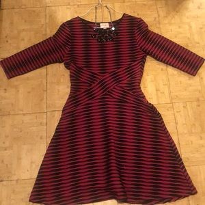 Waist flattering flare dress